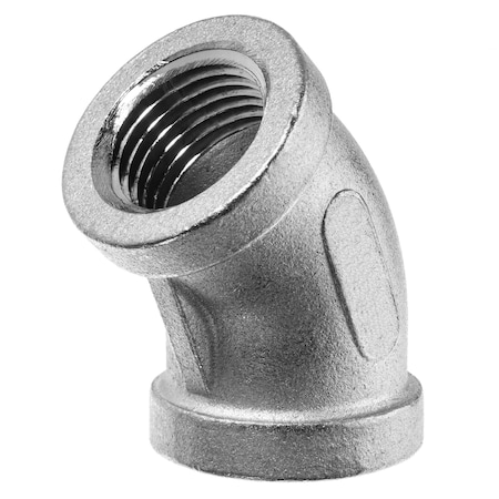 Usa Industrials Pipe Fitting - 316 Stainless Steel - Class 150 - 45 Degree Elbow - 3/4 NPT Female ZUSA-PF-19537